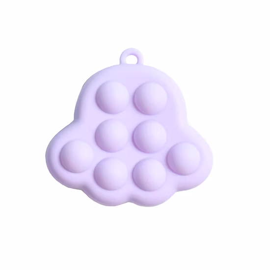 Custom Kids Silicone 3D Cute Cat Paw Fidget Toys Push Bubble Pop It Anti-Stress Autism Sensory for Kids Children Promotion