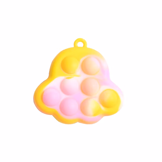 Custom Kids Silicone 3D Cute Cat Paw Fidget Toys Push Bubble Pop It Anti-Stress Autism Sensory for Kids Children Promotion