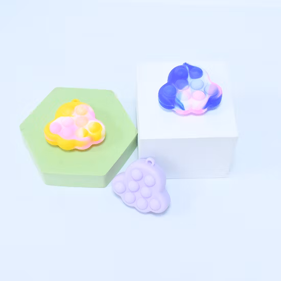 Пользовательские детские силиконовые 3D милые кошачьи лапы Непоседа игрушки Push Bubble Pop It Anti