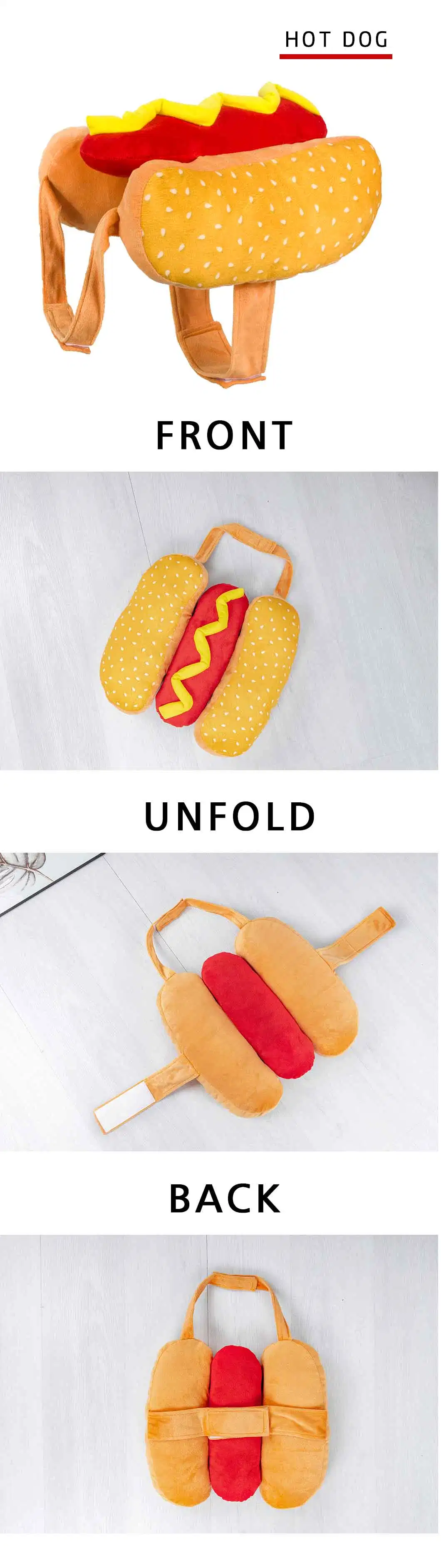 Dog Cat Halloween Holiday Cute Funny Cheese Birthday Cake Beef Hamburg Sanwich Hot Dog Costume